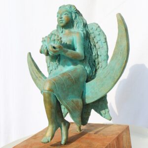 Bronze sculpture, Sculpture, Home Decor, Interior Design, Unique Bronze sculpture, Alka choudhary artwork, Bust Sculpture, Frida, Queen Frida, Mexico, My Angels, Land of Angel, Moonlit, Moon, Moonlit Night