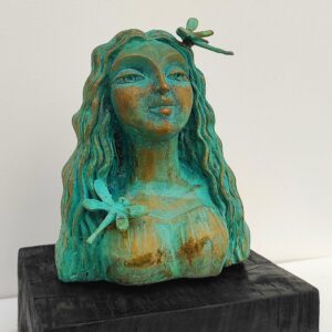 Bronze sculpture, Sculpture, Home Decor, Interior Design, Unique Bronze sculpture, Alka choudhary artwork, Bust Sculpture, My Angel, My Angels, Land of Angel