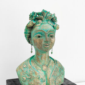 Bronze sculpture, Sculpture, Home Decor, Interior Design, Unique Bronze sculpture, Alka choudhary artwork, Bust Sculpture, Frida, Queen Frida, Mexico, My Angels, Land of Angel