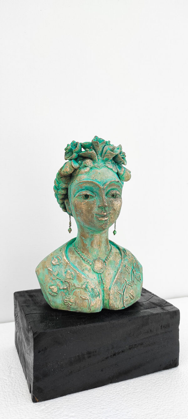 Bronze sculpture, Sculpture, Home Decor, Interior Design, Unique Bronze sculpture, Alka choudhary artwork, Bust Sculpture, Frida, Queen Frida, Mexico, My Angels, Land of Angel