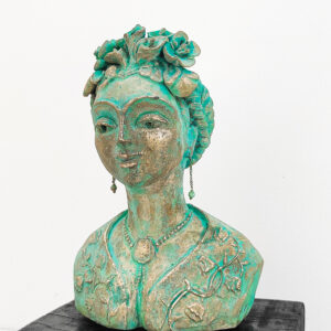 Bronze sculpture, Sculpture, Home Decor, Interior Design, Unique Bronze sculpture, Alka choudhary artwork, Bust Sculpture, Frida, Queen Frida, Mexico, Bronze