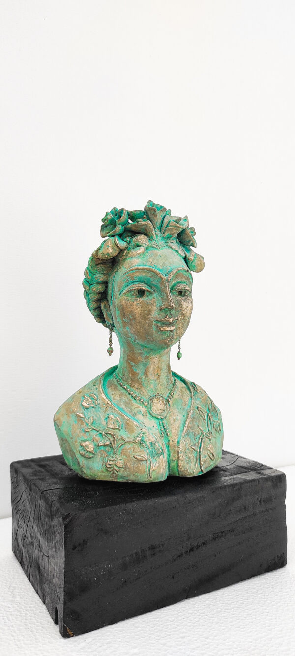 Bronze sculpture, Sculpture, Home Decor, Interior Design, Unique Bronze sculpture, Alka choudhary artwork, Bust Sculpture, Frida, Queen Frida, Mexico, My Angels, Land of Angel